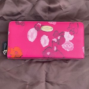 Coach zip around wallet